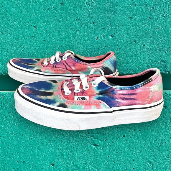 Vans Shoes - VANS Authentic SKATE SNEAKERS Grateful Dead TIE DYE Camden PINK Women 5.5 Kids 4
